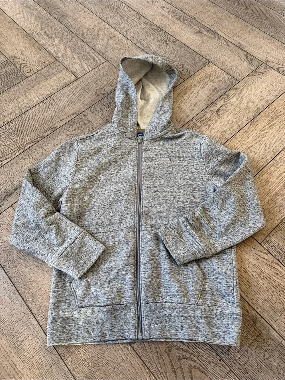 NWOT Kids Gray Zip-Up Hooded Sweater